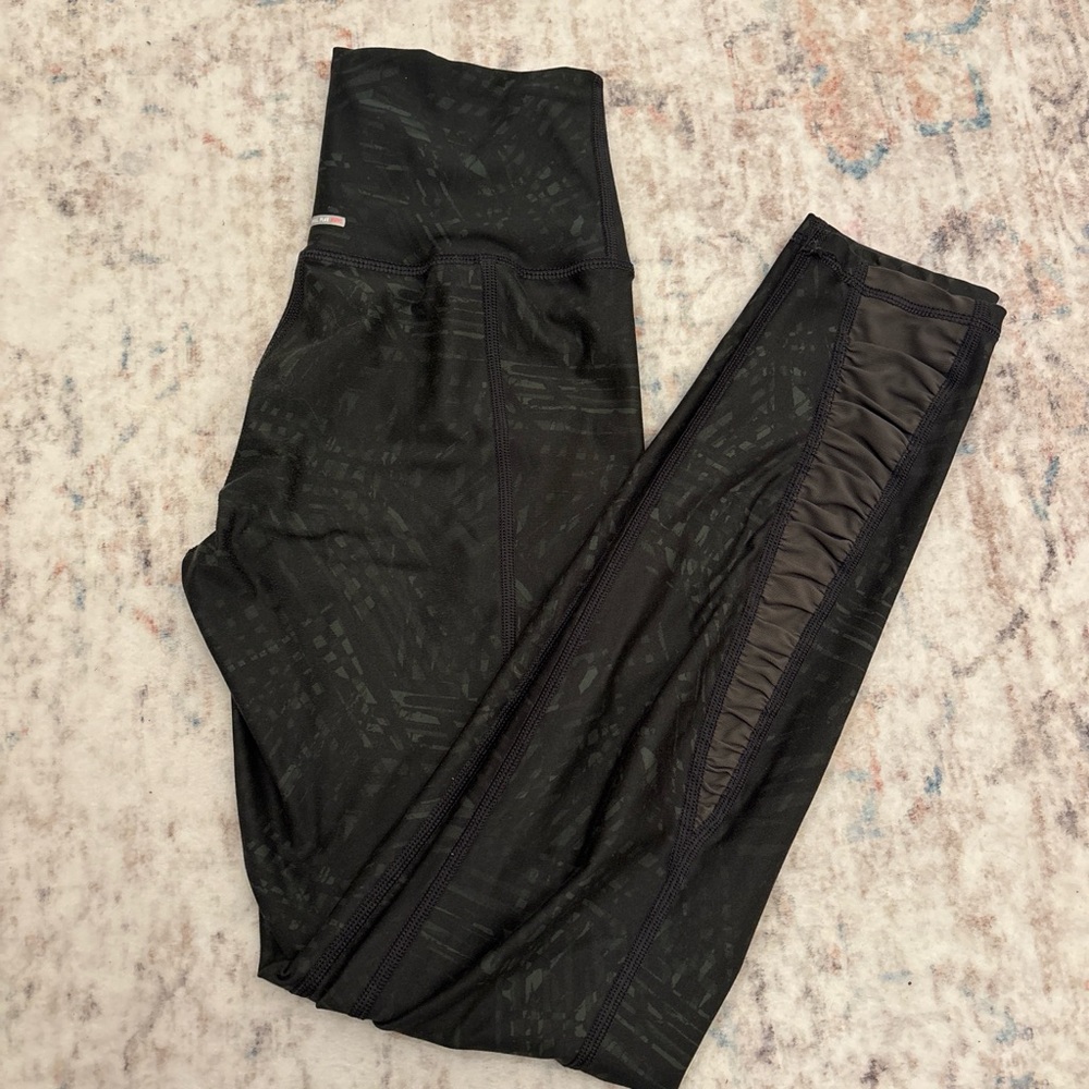 Aerie Black Patterned Leggings